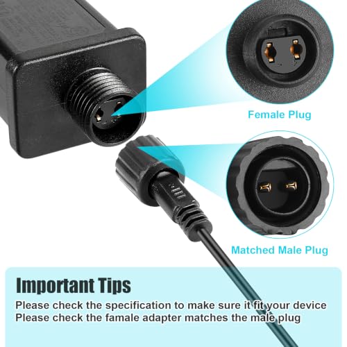 8-Pack Waterproof 12V Inflatable Adapter Power Supply for LED Decorations - Variation 8
