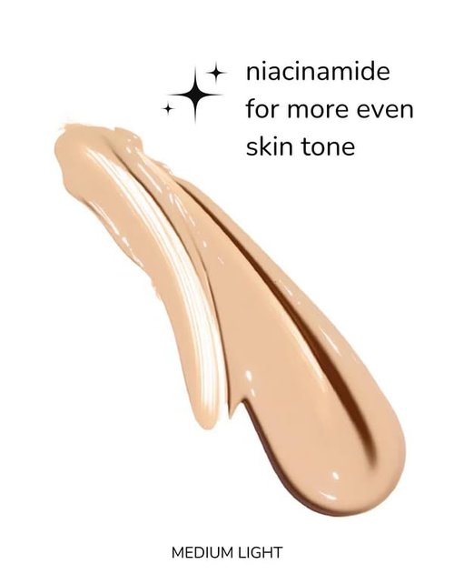 Emani HydraWear Brightening Foundation – Buildable Coverage, Safe for Sensitive Skin – Long-Lasting Hydration, Hyaluronic Acid, Silicone Free, Vegan and Cruelty-Free, Golden Amber