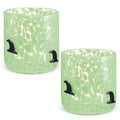 Halloween Witch Hat Glass Cups Set - 14oz Double-Layer Drinkware, Party & Gift