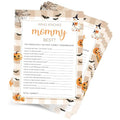 Gender Reveal Who Knows Mommy Best Halloween Baby Shower Game Set - Halloween Goose Variation