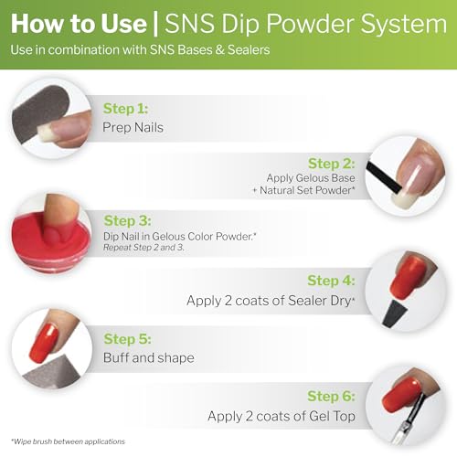 SNS Dip Powder Nail Art Kit - Glow Angel Orange Glow Variation