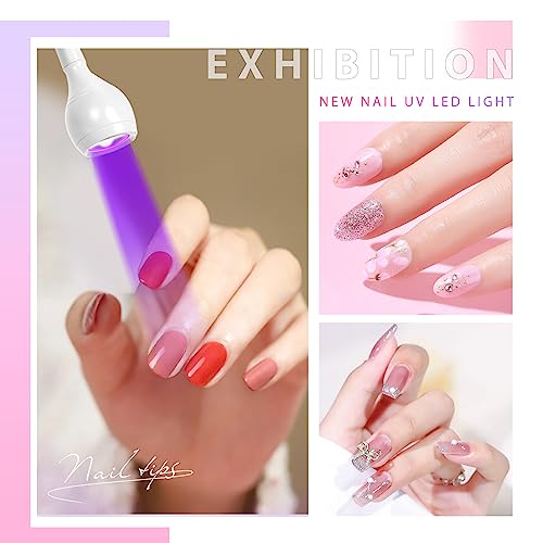 Geisofu White UV Nail Lamp - Dual Wavelength Gel Polish Curing Light