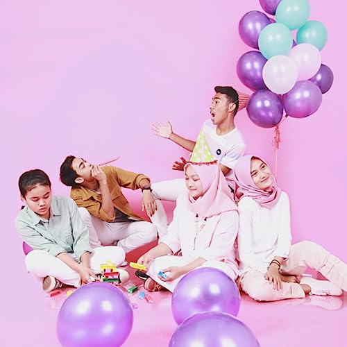 Purple Pearl Latex Balloons 12 Inch - Pack of 120 with Variation A08-Purple