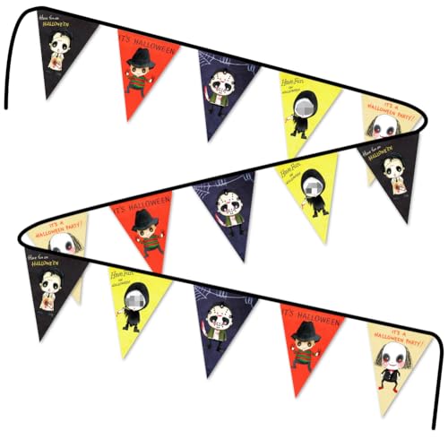 Halloween Horror Movie Theme Banner for Indoor & Outdoor Decorations - Multi1