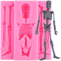 Halloween Skull Silicone Fondant Mold for Cake Decorating and Candy Making
