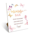 Mimosa Bar Sign with Stand - Gold Foil Wedding & Party Decor