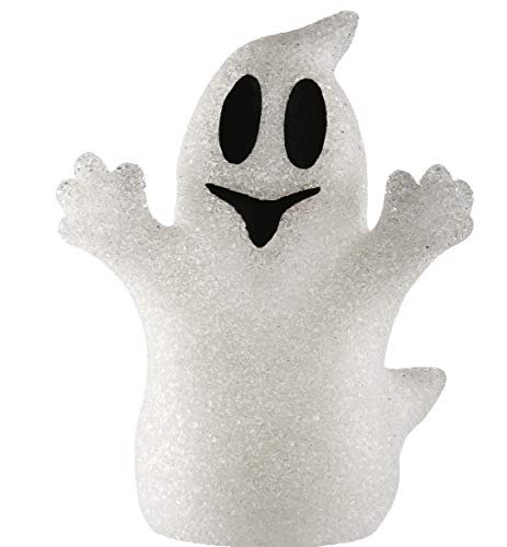 Halloween Ghost Decoration with Color-Changing LED Lights, 9 Inch