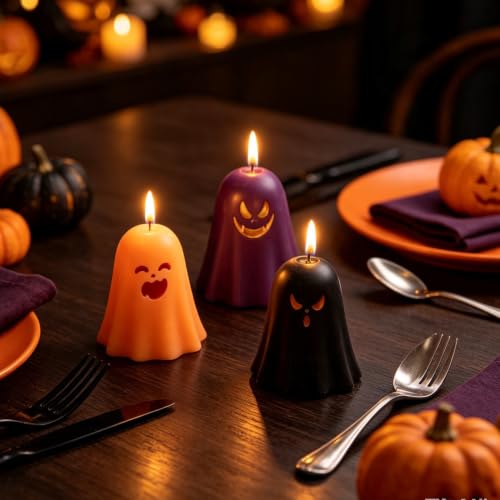 Halloween Ghost Silicone Mold 2 Pack for Chocolates Candies & Crafts