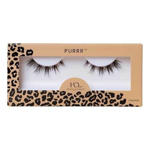 False Eyelashes - Natural, Flared 3/4 Length, 1 Pair - House of Lashes Purrr