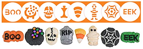 Halloween Cookie Press Disks Set - 8 Spooky Designs for Baking & Decorating