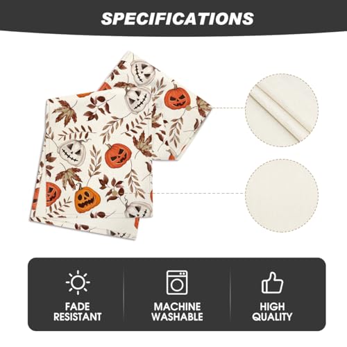 Halloween Table Runner 13x72 Inch Beige Polyester Home Party Decor - Variation of THIS listing