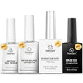 Beetles Gel Nail Base and Top Coat Set with Dehydrator & Primer - E-Clear 4Pcs 15ml