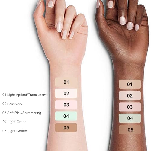 ROUSE Lightweight Setting Powder - Matte Finish, Waterproof, 0.28 Oz - Light Apricot/Translucent
