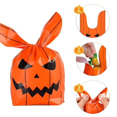Party Spot! 64pcs Halloween Party Decorations Banner & Treat Bags - Indoor Outdoor