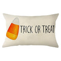Halloween Candy Corn Throw Pillow Cover, 12x20 Inch Trick or Treat Home Decor