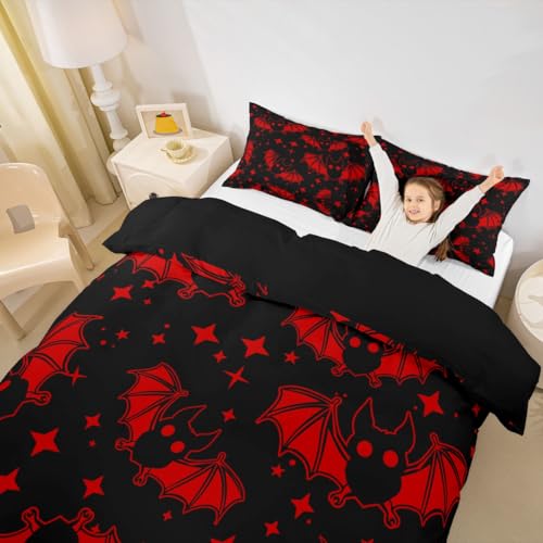 Halloween Bat Bedding Set Multi 43 / King Size No Comforter Kids Child Decor