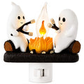 Halloween Ghost Night Light - Flickering Flame Plug-in Decor - Yellow 2