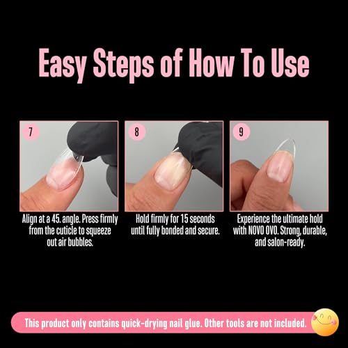 Super Strong Nail Glue for Press-On & False Nails 8ml - Quick Dry, Long Lasting, Hypoallergenic Adhesive