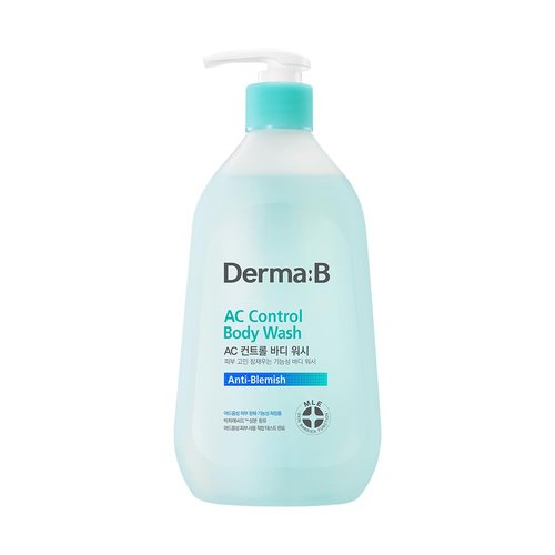 Derma B AC Control Body Wash - Anti-Blemish & Hypoallergenic Cleanser | 420ml, Soothing Shower Gel