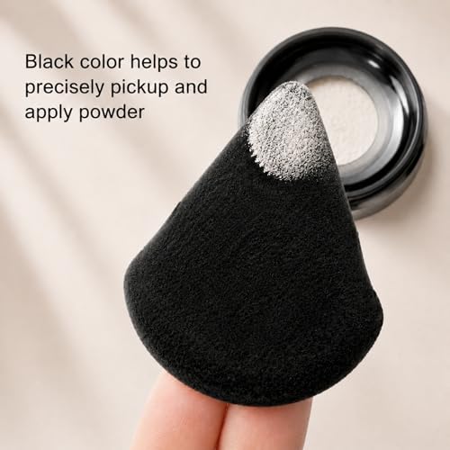 6Pcs Triangle Powder Puffs for Loose & Foundation Makeup - Precise & Soft Application