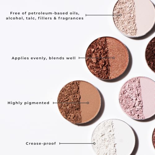 Mineral Eyeshadow Single Refill - Adonis Matte Soft Peach Pink, Long-Wearing