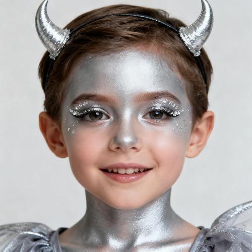 Face & Body Metallic Silver Paint Stick - Waterproof, Blendable, 1.06 oz - Variation: Silver
