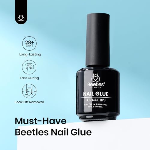 Beetles 15ml Gel Nail Glue 9-in-1 for Acrylic Nails Tips - B-Clear-1