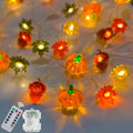 Fall String Lights with 50 LEDs, Battery Operated Halloween & Thanksgiving Decor