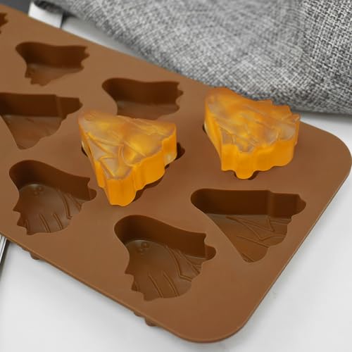 Halloween Ghost Silicone Mold - 2-Piece Food-Grade Candy and Cake Decor