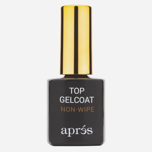 APRÉS Non-Wipe Glossy Top Gelcoat - 15ml - Gel Nail Polish Soak Off Top Coat Glossy Finish