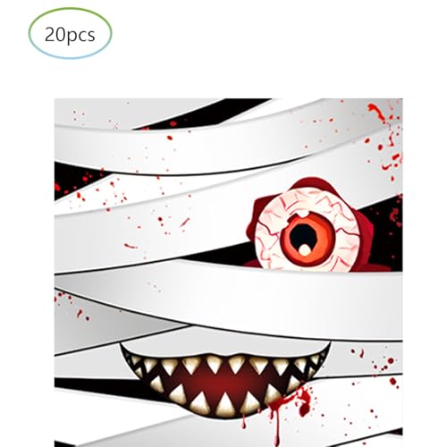 Halloween Party Plates Set - Disposable Pumpkin Monster Vampire Bat Tableware