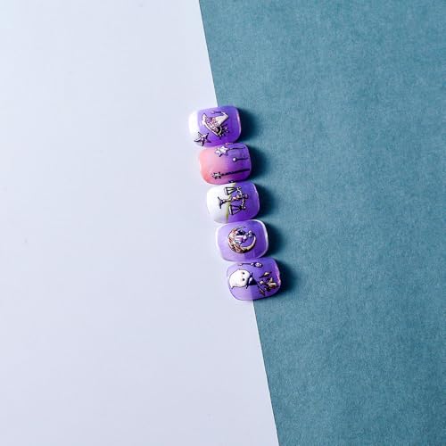 Halloween Ghost Nail Art Stickers 5D Embossed Self-Adhesive Manicure Decals - Halloween Nail Wraps - Ghost Design