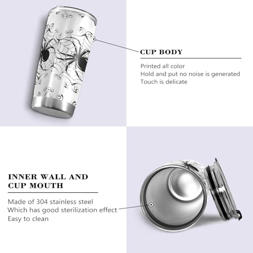 Halloween Spider Insulated Travel Mug 20oz - Back to School Holiday Gift - Variation Multi-005