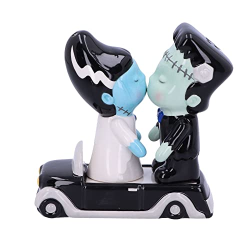 Made for Each Other Horror Salt and Pepper Shakers - Frankenstein & Bride, Ceramic, 11.4cm
