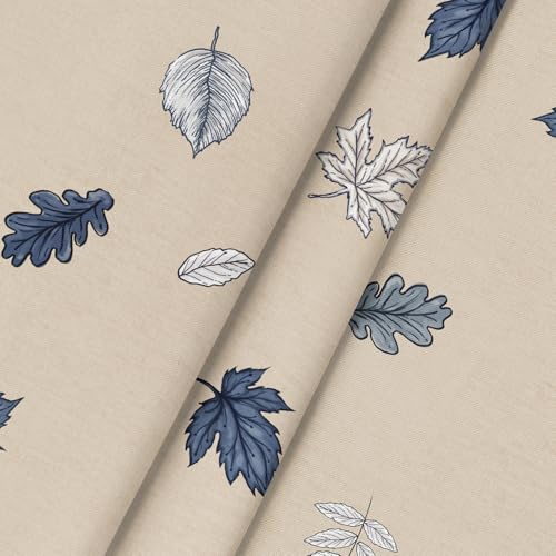 Horaldaily Fall 90-Inch Round Tablecloth - Autumn Harvest Blue Pumpkin, Beige