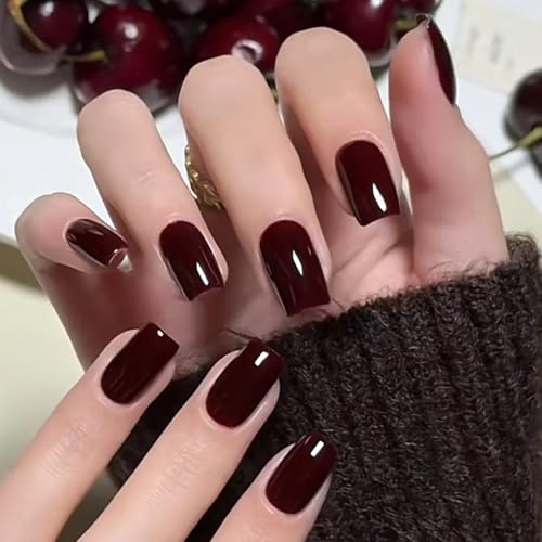 COSMOO Wicked Cherry Red Quick Dry Nail Polish - Chip Resistant, Vegan 12ml