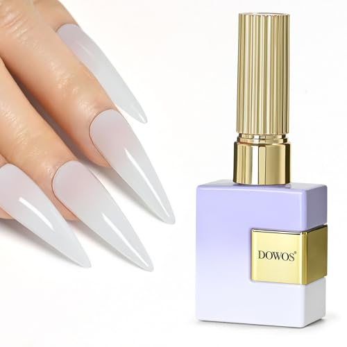 Milky White Gel Nail Polish 15ML Soak Off Same Color for Manicure & DIY