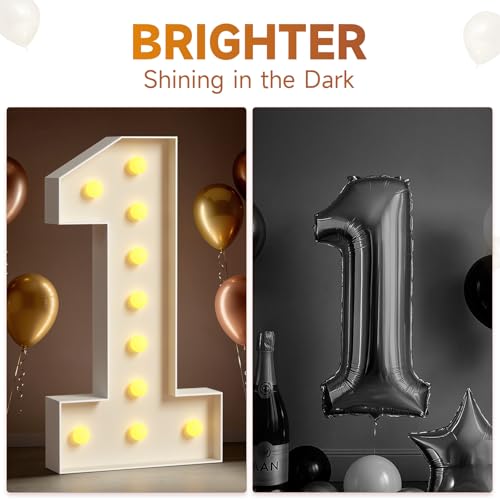 4FT Marquee Numbers 50 Light Up Birthday Decoration - 50th Party Prop