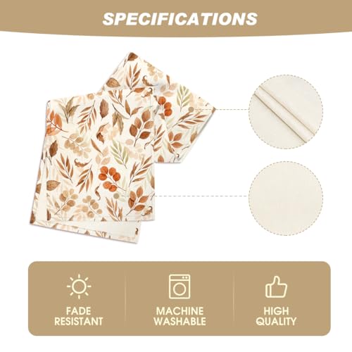 Artoid Mode 13x120 Inch Fall Table Runner Beige Polyester Home Decor