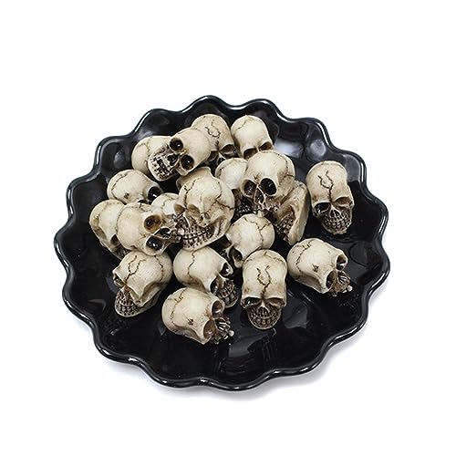 20PCS Miniature Skull Figurines Halloween Skeleton Decorations