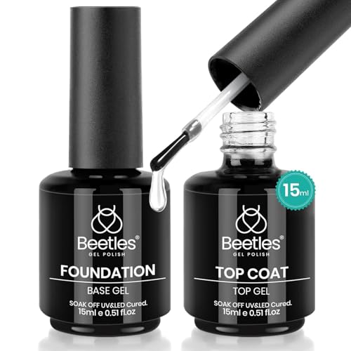 Strong Nail Glue for Press On Nails & Acrylics - Quick Dry, 10ml + Glossy Top Coat