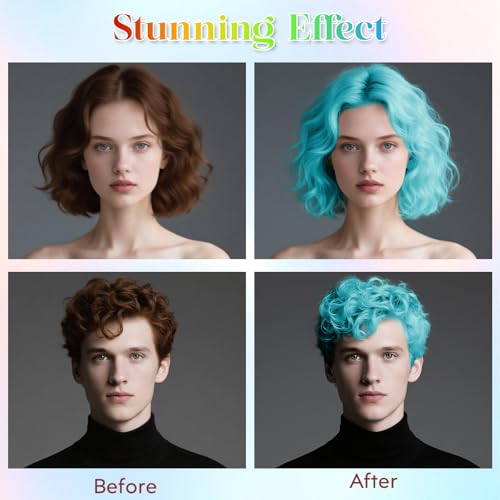 Teal Hair Spray - Instant Color, Washable, Large Capacity, Skin Friendly - Variation: Teal