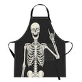 Britimes Apron with Pockets - Black Skull, Adjustable 32x28 Inch Waterproof Unisex Kitchen & Craft Apron