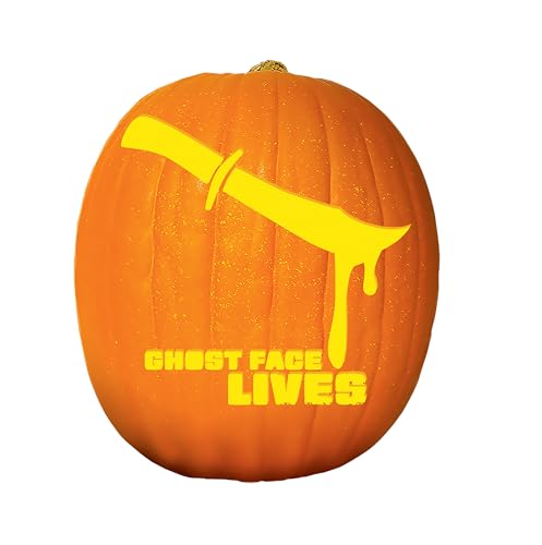 Halloween Pumpkin Carving Kit with Ghost Face Stencils and Tools