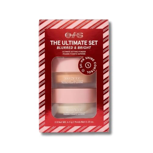 Translucent & Brightening Setting Powder Duo - 24-Hour Oil Control & Blur Finish, Mini Loose Powders