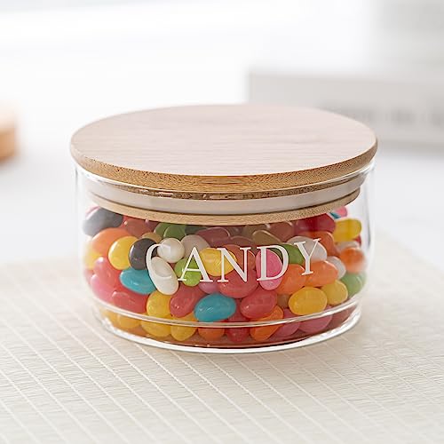 11oz Glass Candy Jar with Lid - Clear Decorative Cookie & Food Storage Container