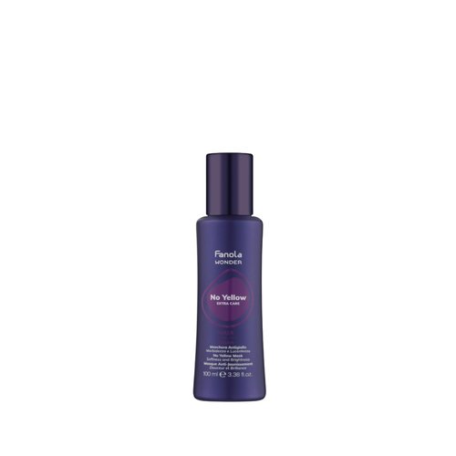 Fanola Wonder No Yellow Purple Hair Mask - Deep Conditioning for Blonde & Grey Hair - 3.38 Ounce
