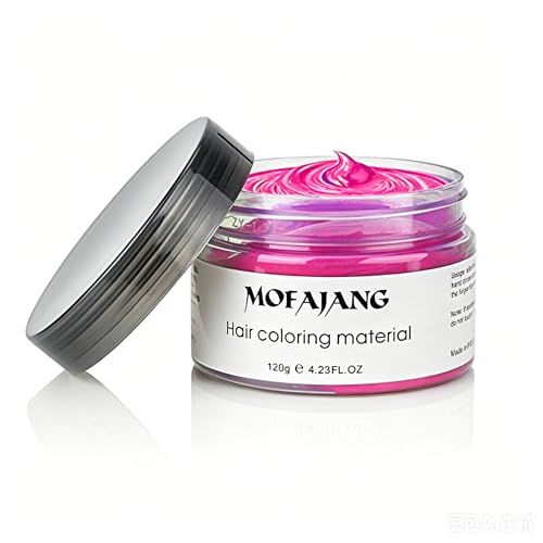 Pink Temporary Hair Color Wax - Washable Styling Clay for Kids Teens Adults