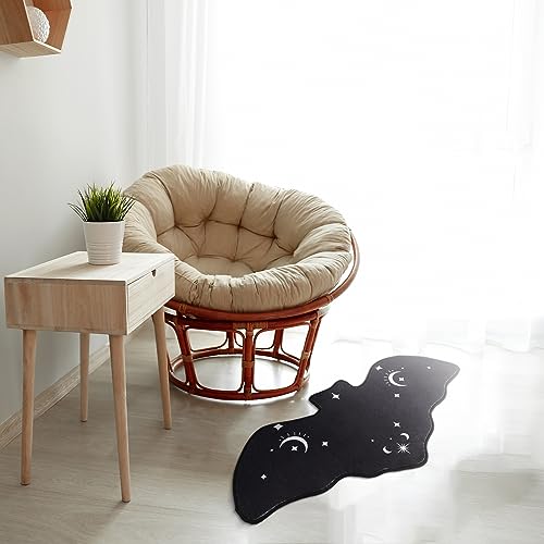 Halloween Bat Rug Set - Gothic Bathroom Mat 16 x 32 Inches, Non-Slip Indoor Outdoor Decor