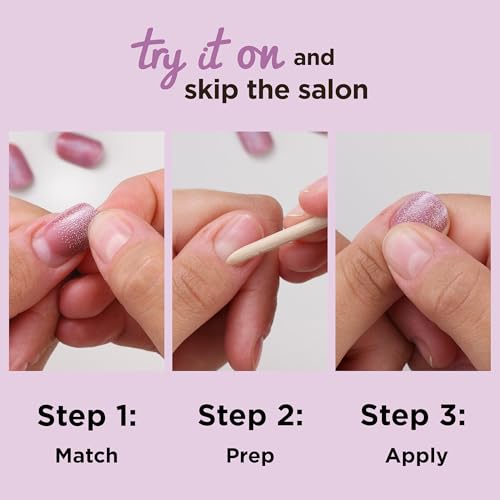 Sally Hansen Twice As Nice Press-On Nails Almond Nails Peek-A-Blue 30 Count